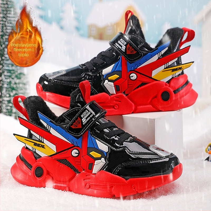 Muške tenisice za dječake dad shoes - gornji dio PU+mreža, EVA potplat, kopčanje na Velcro, sve sezone, uzrast 7–16