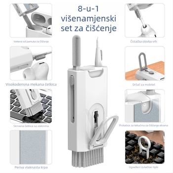 Q8 8-u-1 set za čišćenje računala, ABS, 100 g