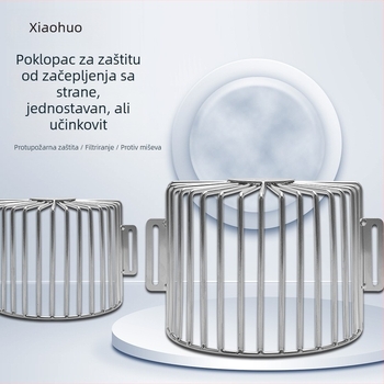Poklopac odvodnje protiv začepljenja za krovne, balkonske i bočne odvodnike – polukružni dizajn, Xiaohe