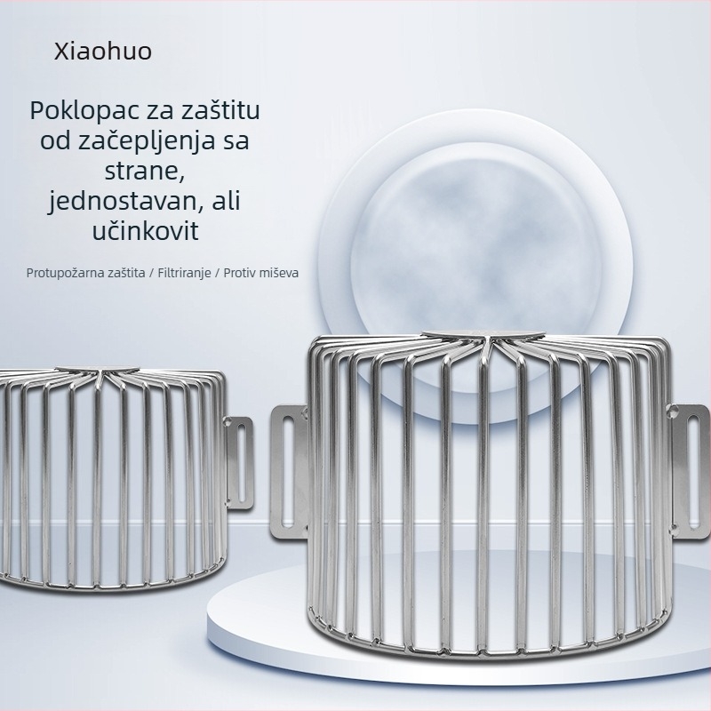 Poklopac odvodnje protiv začepljenja za krovne, balkonske i bočne odvodnike – polukružni dizajn, Xiaohe