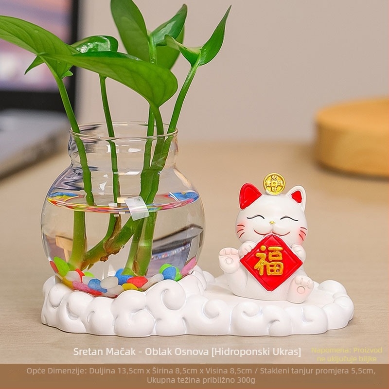 Vaza od smole, hidroponska, moderni minimalistički dizajn – poklon za vjenčanje, rođendan i novi dom