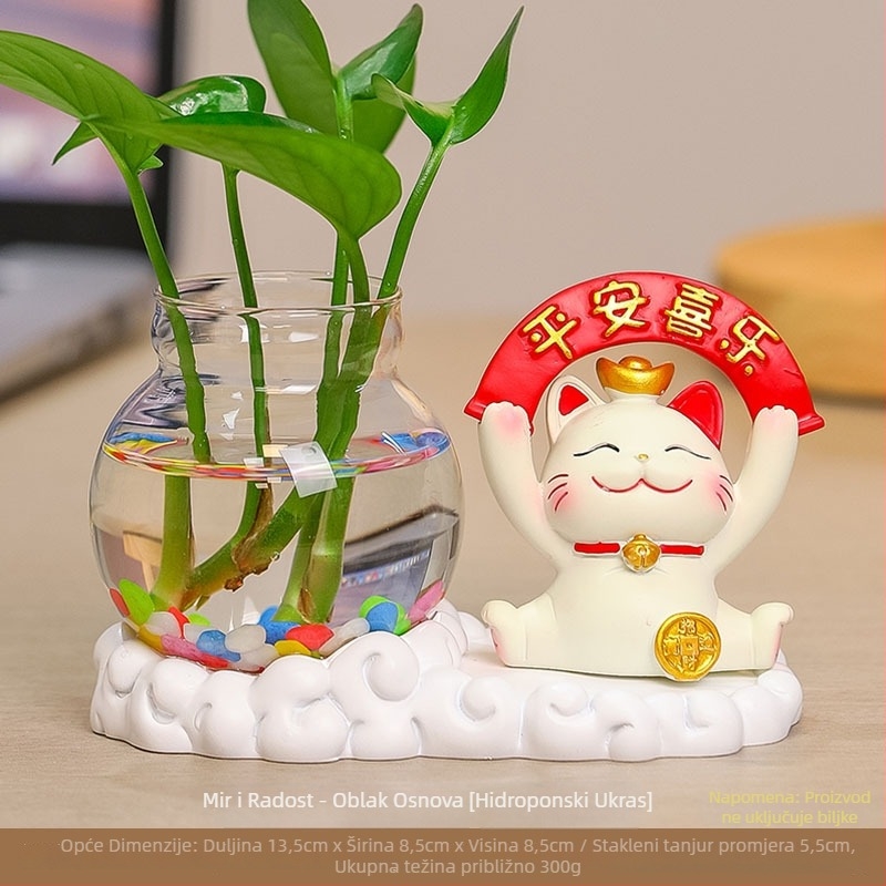 Vaza od smole, hidroponska, moderni minimalistički dizajn – poklon za vjenčanje, rođendan i novi dom