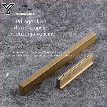 Ručka za vrata ormara | aluminijska legura | anodizacija | model 103 | moderni minimalistički stil | marka Y wo