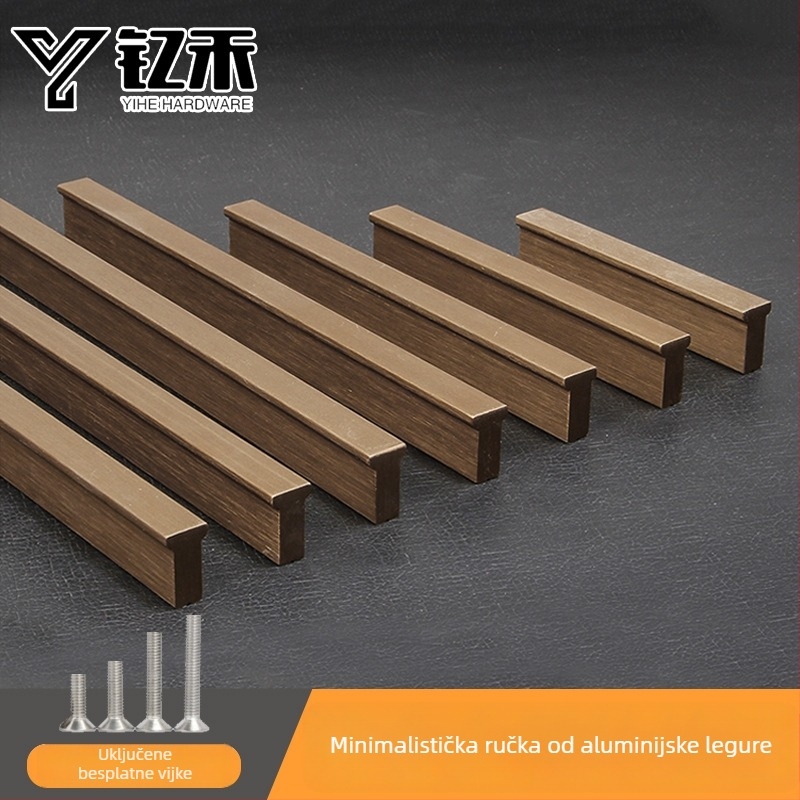 Ručka za vrata ormara | aluminijska legura | anodizacija | model 103 | moderni minimalistički stil | marka Y wo