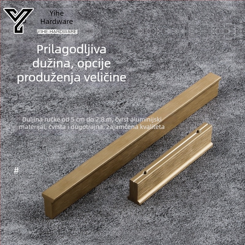 Ručka za vrata ormara | aluminijska legura | anodizacija | model 103 | moderni minimalistički stil | marka Y wo
