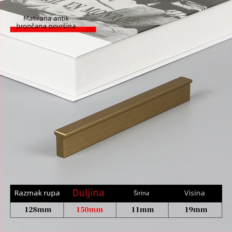 Ručka za vrata ormara | aluminijska legura | anodizacija | model 103 | moderni minimalistički stil | marka Y wo