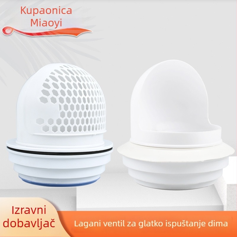 Kuhinjski kroz-stenski provjerni ventil za staklenu napa, plastični, moderni stil
