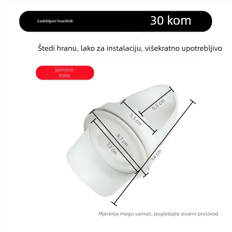 Automatska hranilica za kokoši s zaštitom od štakora, plastična konstrukcija, cjelovit komplet automatskog hranjenja, pogodno za akvarij