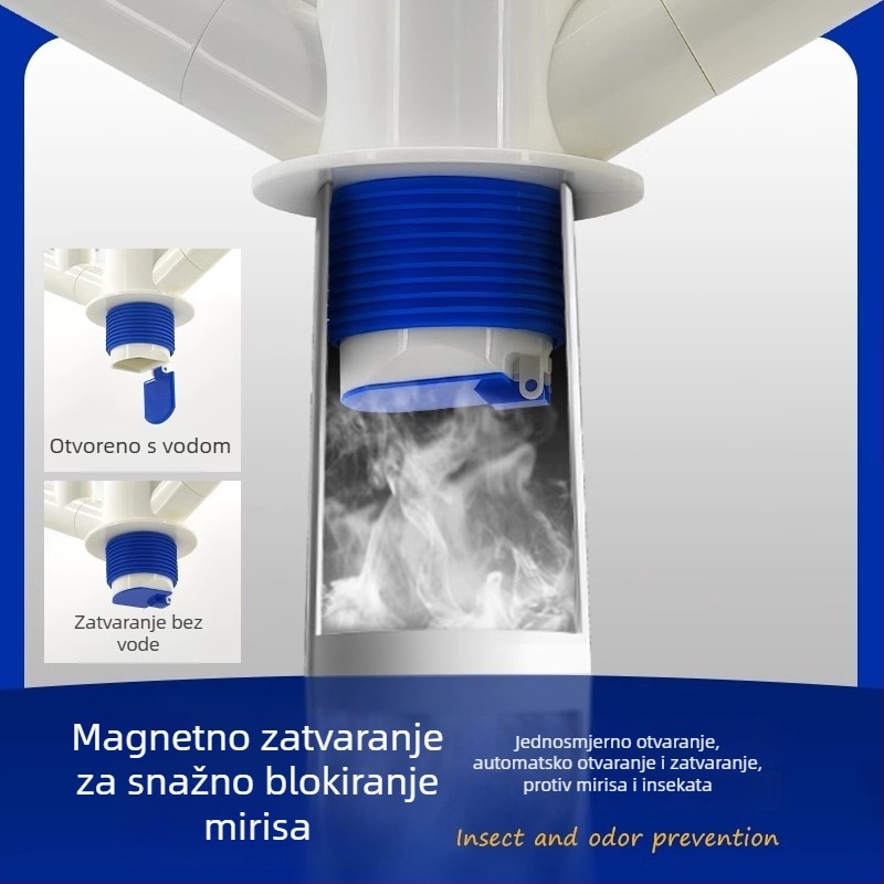 Kuhinjski T-spoj za odvod - trodirektni razdjelnik, ABS materijal, marka Yayier bathroom