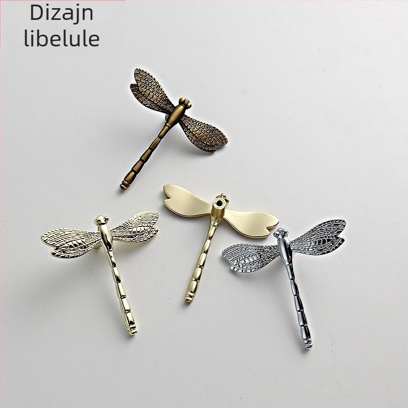 Drška za garderobu, dizajn dragonfly, cinkova legura, lijevanje pod pritiskom, površinska ugradnja