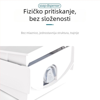 Dispenzer za sapun na zid, ručni pritisk, ABS, model 2290, Wing Home