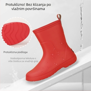 Creature Habits Ženske vodootporne čizme za kišu, Slip-On, EVA gornji dio, do sredine listova, niski pet 1–3 cm