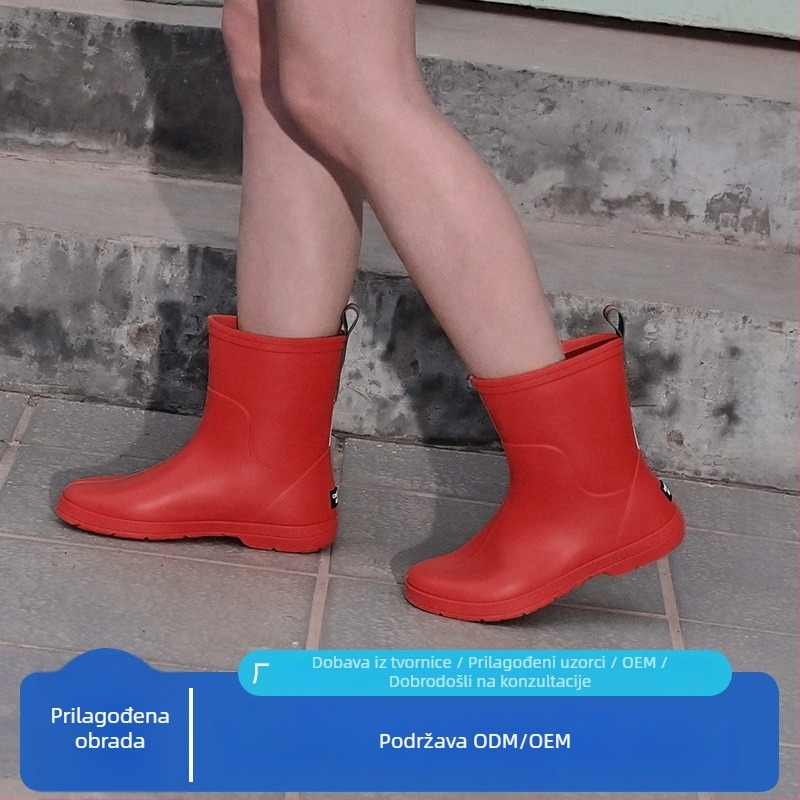 Creature Habits Ženske vodootporne čizme za kišu, Slip-On, EVA gornji dio, do sredine listova, niski pet 1–3 cm