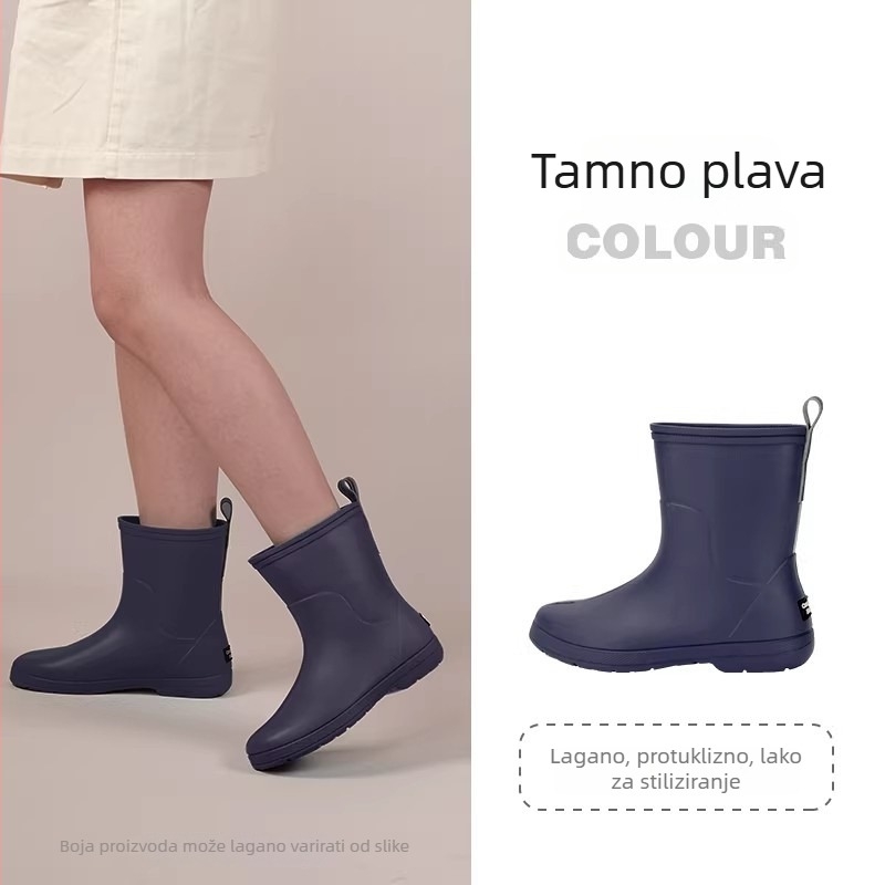 Creature Habits Ženske vodootporne čizme za kišu, Slip-On, EVA gornji dio, do sredine listova, niski pet 1–3 cm