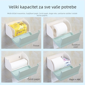Plastična kutija za maramice, vodootporna, model 016-H508, moderan minimalistički stil, pogodna za spavaću sobu, hotel, restoran i kuhinju