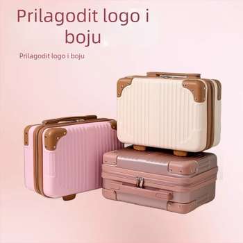 Mini putna kozmetička torbica za putovanje, ABS materijal, otvaranje sa zatvaračem, ultra lagana i sklopiva, s lokotom (težina 0,65 kg)