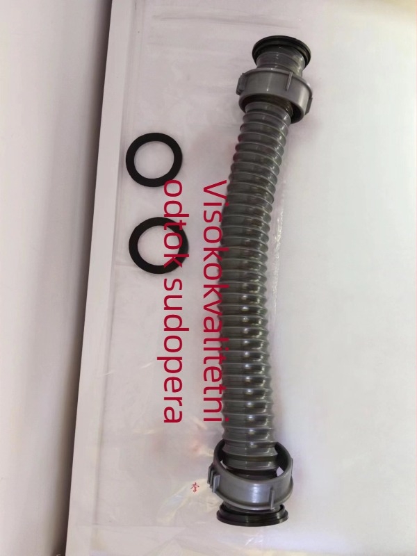Kuhinjska cijev za odvod sudopera, PVC materijal, model 4050, moderni minimalistički dizajn