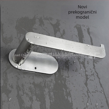 Držač toaletnog papira od nehrđajućeg čelika, okrugli, polirana površina, moderan minimalistički stil, za kupaonicu