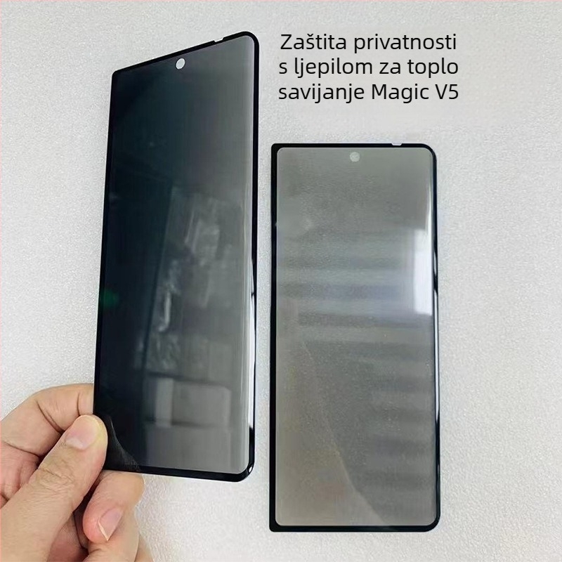 Staklena zaštita zaslona za Honor Magic V5 i Magic V3, HD, zaštita privatnosti zaslona, otisci prstiju, pad, automatsko popravljanje