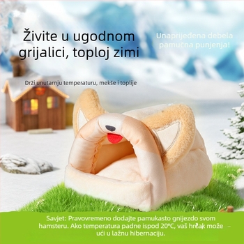 Gnijezdo za kućne ljubimce za zimu — materijal: svila cvijeta; zimsko sklonište za mala životinja