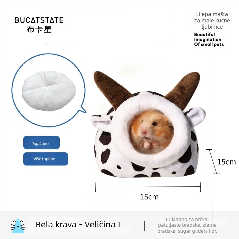 Gnijezdo za kućne ljubimce za zimu — materijal: svila cvijeta; zimsko sklonište za mala životinja