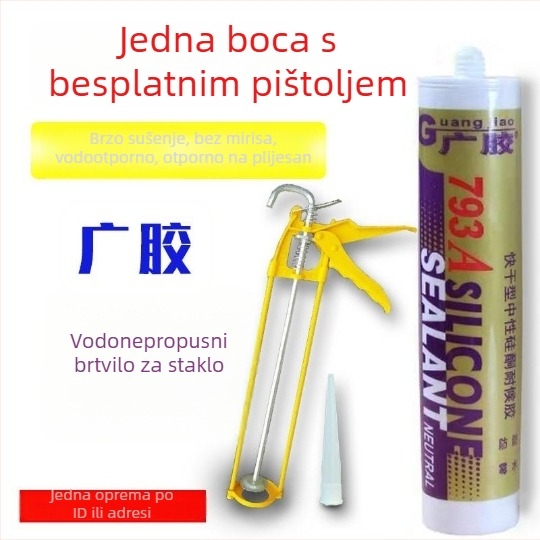 793-A ljepilo za staklo, brzo-sušeće neutralni silikon, izdržljiv adhezivni sealant, proziran