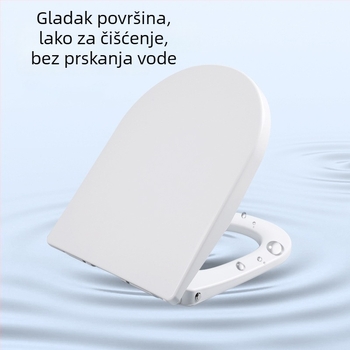 Pametna toaletna sjedilica s konstantnom temperaturom, PP ploča, podesivi razmak otvora, minimalistički stil, bez daljinskog upravljača.
