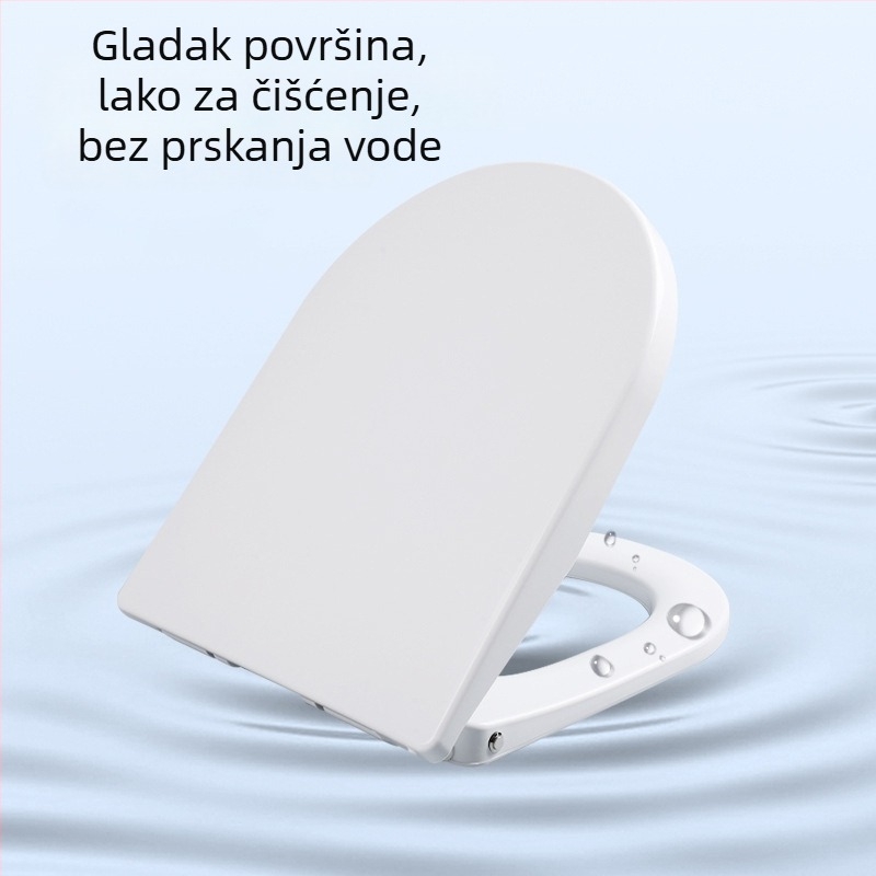 Pametna toaletna sjedilica s konstantnom temperaturom, PP ploča, podesivi razmak otvora, minimalistički stil, bez daljinskog upravljača.