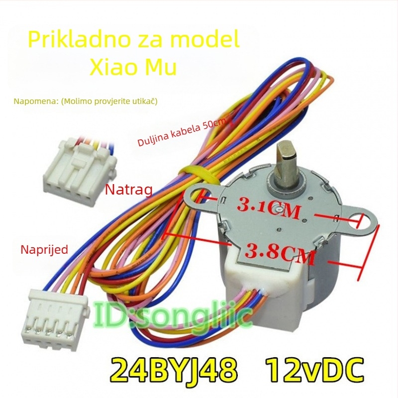 24BYJ48 Koracni motor za ventil toka vode na WC sjedalici/bideju, 12V