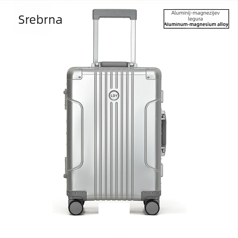 Kofer od aluminijsko-magnézijske legure za provjeru prtljage, TSA kombinirani bravi, 360° kotači, težina 3.98 kg