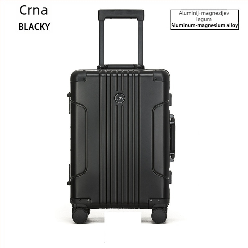 Kofer od aluminijsko-magnézijske legure za provjeru prtljage, TSA kombinirani bravi, 360° kotači, težina 3.98 kg