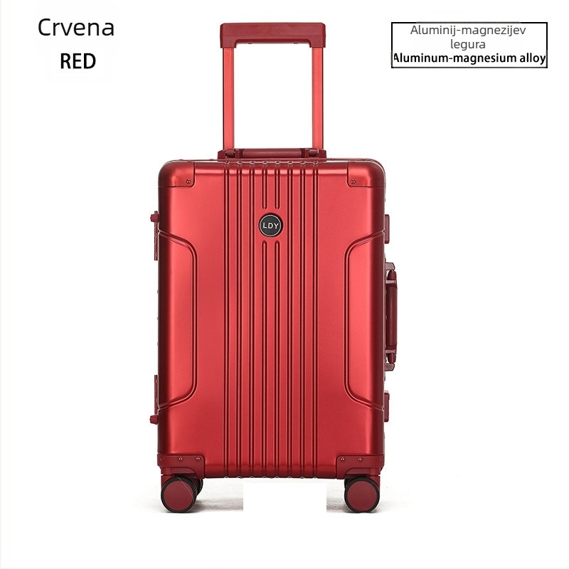Kofer od aluminijsko-magnézijske legure za provjeru prtljage, TSA kombinirani bravi, 360° kotači, težina 3.98 kg