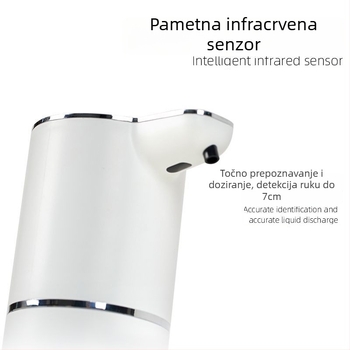 Automatski dozator pjenastog sapuna sa senzorom, zidni, plastični, CE certifikat