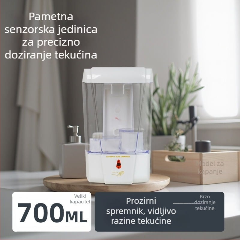 Automatski dozator pjenastog sapuna sa senzorom, zidni, plastični, CE certifikat