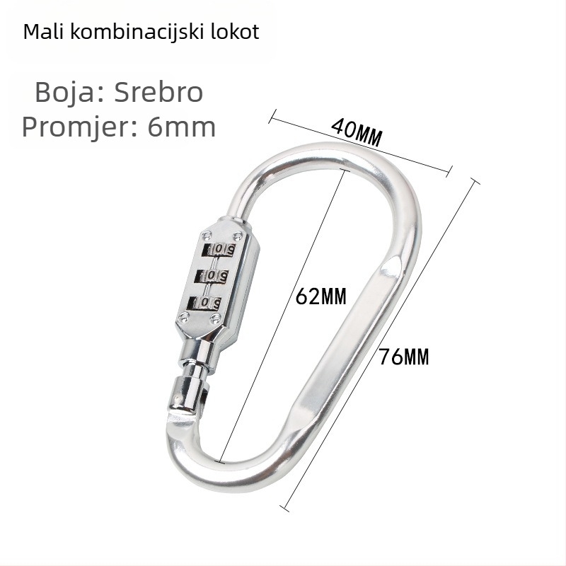 WITT RIGHT D-tipna numerička brava za namještaj od cinkove legure, debljina šipke 6–8 mm, razmak šipki 110 mm, model D-type