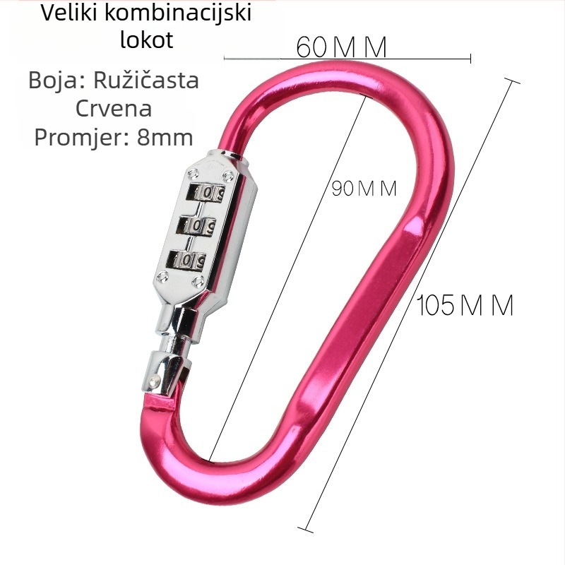 WITT RIGHT D-tipna numerička brava za namještaj od cinkove legure, debljina šipke 6–8 mm, razmak šipki 110 mm, model D-type