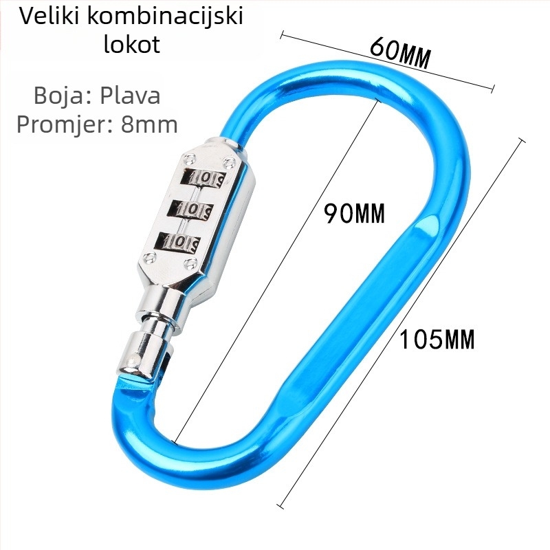 WITT RIGHT D-tipna numerička brava za namještaj od cinkove legure, debljina šipke 6–8 mm, razmak šipki 110 mm, model D-type