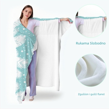 Poliesterska pliš deka s karikaturnim uzorkom, otisnuta, 230 g, zima, prilagodljiva