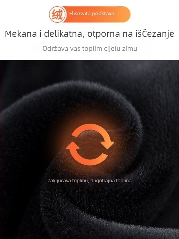 Muške casual ravne hlače s visokim strukom od vlakana bambusa, guste, elastične i bez glađenja