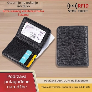 PU ultra-lagana kartični novčanik – vodootporan, proširiv, gradski minimalistički stil