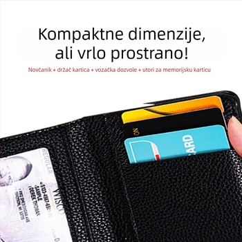 PU ultra-lagana kartični novčanik – vodootporan, proširiv, gradski minimalistički stil