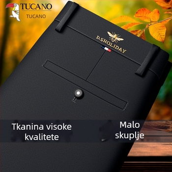 Woodpecker muške hlače za proljeće i ljeto, premium, opuštenog ravnog kroja, visoka elastičnost, otporne na nabore, bez glačanja, casual hlače