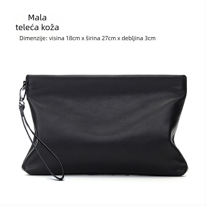 Muška kožna torbica za ruku (Stil: europsko-američki stil; Materijal: prava koža; Kožne karakteristike: ovčja koža; Funkcija: antibakterijska)