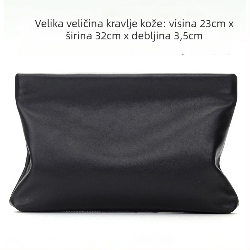 Muška kožna torbica za ruku (Stil: europsko-američki stil; Materijal: prava koža; Kožne karakteristike: ovčja koža; Funkcija: antibakterijska)