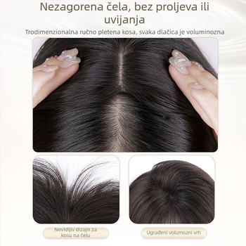 Perika s bangs u francuskom stilu – kosa od vlakana visokotemperaturnog, mehanizam obrade, ravne ili nagnute fringe, podrijetlo Henan, bez bojenja ili peglanja
