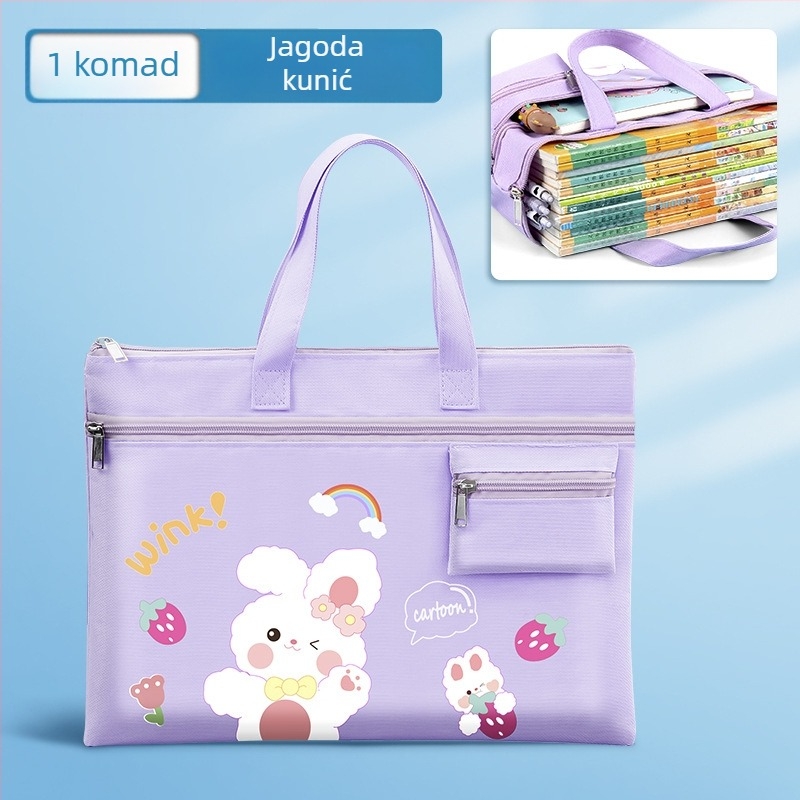 Bedome canvas školska torba, sa zatvaračem, karikatura dizajn