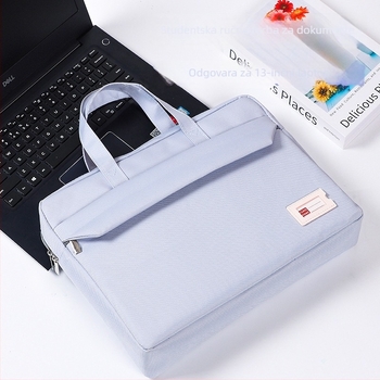 Studentska torba za laptop i dokumente, unisex, od Oxford platna, zatvarač, kvadratnog oblika (Okki; Oxford platno; zatvarač; kvadratni oblik)