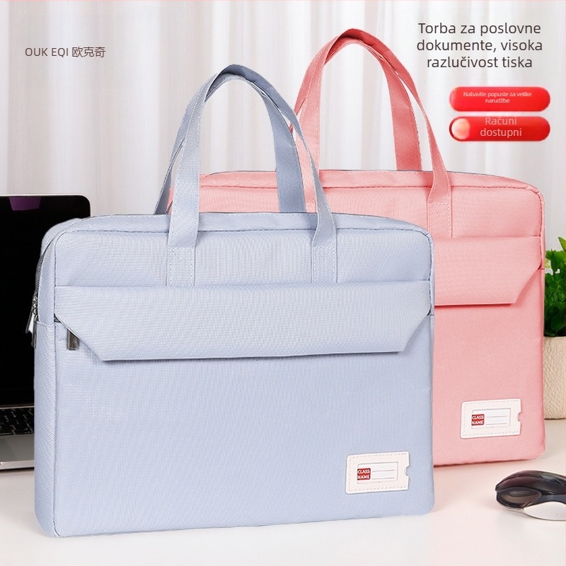 Studentska torba za laptop i dokumente, unisex, od Oxford platna, zatvarač, kvadratnog oblika (Okki; Oxford platno; zatvarač; kvadratni oblik)