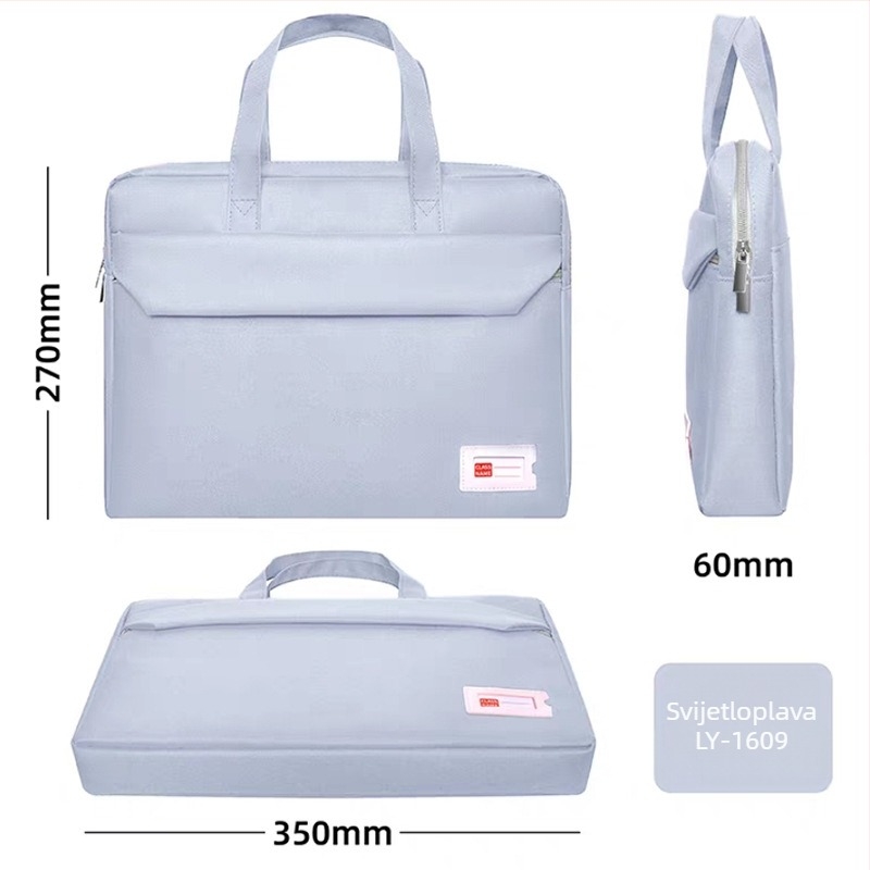 Studentska torba za laptop i dokumente, unisex, od Oxford platna, zatvarač, kvadratnog oblika (Okki; Oxford platno; zatvarač; kvadratni oblik)