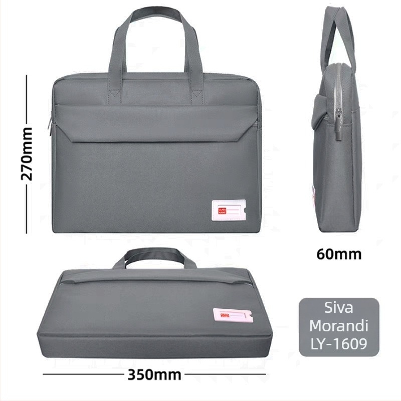 Studentska torba za laptop i dokumente, unisex, od Oxford platna, zatvarač, kvadratnog oblika (Okki; Oxford platno; zatvarač; kvadratni oblik)